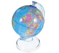 LABRIMP Creative Globe Money Bank PVC Desktop Terrestrial Globe Saving Pot Coin Bank for Educational Geography Teaching Tool Random Color