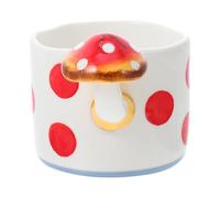 LABRIMP Creative Mushroom Shaped Ceramic Mug with Practical Multipurpose Function, Drinking Cup for Home and Office Use, Stylish Water Cup for Coffee and Tea Enjoyment