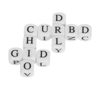 LABRIMP Crossword Dice Game Set Travel Friendly Word Building Dices for Family Fun Educational for Adults Engaging Language Skills Challenge for Camping and Gatherings