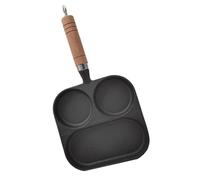 LABRIMP Cup Nonstick Egg Frying Pan with Divided Sections Breakfast Skillet for Eggs Pancakes Burgers Easy Clean Efficient Heat Transfer Multi Use Cooker for Stovetop
