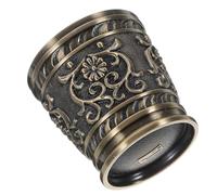 LABRIMP Decorative 50ml Bronze Alloy Shot Glass Vintage Retro Style Smooth Surface Practical Design for Friends Gathering