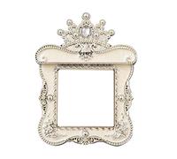 LABRIMP Decorative Acrylic Light Switch Surrounds Silver Rhinestone Crown Design, Simple to Operate for Living Room or Bathroom Wall Plate Cover, Elegant Protective Light Switch Cover