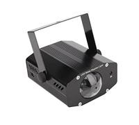 LABRIMP Disco Lights RGB Led Ball Light 7 Colors Music Sound Activated Rotating Ripple Effect Black Stage Dj Party UK Plug for Club