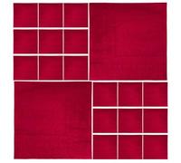 LABRIMP Disposable Wine Red 2-ply Paper Napkins 20 Sheets X 2 Packs, 33cm Square Red Cocktail Beverage Napkins for Party, Wedding, Event and Dining Table Use