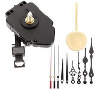 LABRIMP DIY Clock Mechanism Set for Replacing and Making Your Own Clock with Plastic and Iron Material Includes 2 Pairs of Hands and Pendulum