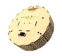 LABRIMP DIY Wood Robot Vacuum Cleaner Building Kit for Stem Learning Educational Model with Electric Motor Science Project for Creative Problem Solving and Interactive Assembly Safe