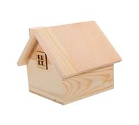 LABRIMP DIY Wooden House Piggy Bank for Multi-purpose Craft Saving Jar Paint Your Own Coin Container Decorative S Money Box with Adorable Cottage Design