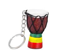LABRIMP Djembe Drum Keyring African Drum Keychain Mini Pendant Sturdy Music Instrument Hanging Ornament Bag Pendant for Teens Men Women Charms