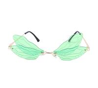 LABRIMP Dragonfly Wings Photo Glasses Props Eyewear for Holidays Weddings and Daily Wear Unique Wing-shaped Funny Glasses for Adults and Friends