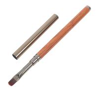 LABRIMP Dual-ended Cat Eye Nail Art Pen with Magnetic Functionality and Scratch Proof Application, Elegant Brown Wood and Aluminum Design for Professional Nail Salon Use