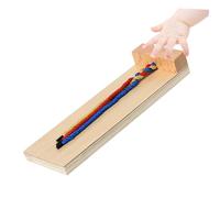 LABRIMP Early Educational Wooden Braid Practice for Patience and Fine Motor Skills Development Montessori Hair Braiding Teaching Kit for Kindergarten and Home Interaction