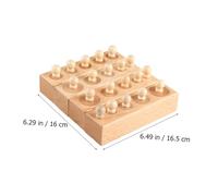 LABRIMP Educational Wooden Cylinder Blocks for Boys Interactive Early Learning Game for Visual Discrimination and Fine Motor Skills Development