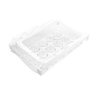 LABRIMP Egg Rack Holder for Fridge Eggs Tray Storage Case Multi-compartment Design Easy Clean Abs Pet