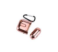 LABRIMP Electroplated Rose Gold Tpu Protective Case for Wireless Earbuds Shockproof Lightweight Cover with Design Fit for Bluetooth Headphone Storage and Travel