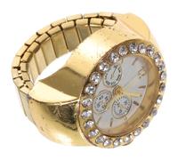 LABRIMP Elegant Three-Eye Ring Watch Finger for Women Featuring Accurate Time Keeping and Alloy Material, for Casual Events and Dating a Stylish Fashion Finger Watch Design