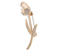 LABRIMP Elegant Tulip-shaped Alloy Brooch Pin for Women Featuring Quality and Durability, Easy to Maintain Zinc Alloy Material, for Wedding Anniversary and Valentine’s Day Accessories
