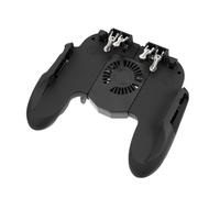 LABRIMP Ergonomic Anti-slip Mobile Game Controller with Six-finger Linkage Design Pressure Sensing Buttons and Open Sides for Charging Compatibility Phone Game Trigger Grip for Precise
