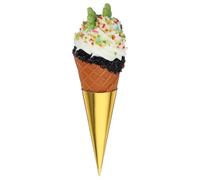 LABRIMP Fake Ice Cream Cone Prop and Simulation Ice Cream Modeling Figurine for Photography and Dessert Shop Display Realistic Artificial Food Decor for Boys and Girls’