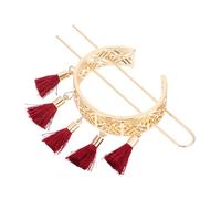 LABRIMP Flower Decorating Zinc Hair Pattern Geometric Tassel, Hairpin Retro Alloy Hollow Roll up The Birthday for and Weddings Parties
