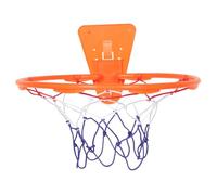 LABRIMP Foldable Wall Mounted Basketball Hoop Indoor Use No Drilling Installation Space Saving Basketball Frame with Wear Resistant Plastic Rim for Training and Home Play
