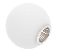 LABRIMP G9 Frosted Glass Lampshade 80mm Milky White Round Globe Ball Replacement Lamp Shade for Ceiling Pendant Light Bathroom Fixtures