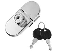 LABRIMP Glass Cabinet Lock with Key for Display Cases and Counters Suitable for Single and Double Door Wine Cabinets