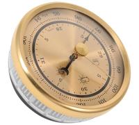 LABRIMP Golden Metal Barometer Indoor with Large Screen Display, Lightweight and Portable Design Barometer for Accurate Home Weather Forecasting and Vacuum Pressure Measurement