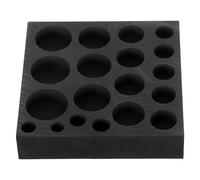 LABRIMP Graphite Metal Mold 19-Hole Smelting Dish for Gold and Ingot Casting in Production Lines Black Graphite Crucible Mold with Enhanced and Service Life