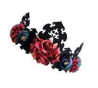 LABRIMP Hair Accessory Hair Band Crown Vintage Western Style Halloween with Pull Rope and Felt Cloth Material Elegant Headband for Wedding and Party Photography for Female Family