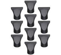 LABRIMP Hair Dryer Nozzle Attachments Reusable Black 10pcs Made of Sturdy Pp and PC Blow Dryer Accessories to Make Hair Healthy, for Salon Or Home Styling