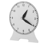 LABRIMP Hand Non-link Clock Model Teaching Aid for Primary School Mathematics Clear Hour Markings Educational Clock for Spatial Thinking and Learning Desktop Decor for Home Random Color