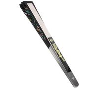 LABRIMP Handheld Folding Fan with Stainless Steel Frame and Silk Fabric, Multi-purpose Black Fan for Tai and Home Decor