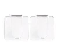 LABRIMP Handheld Makeup Palettes Made of Acrylic 2pcs for Foundation and Eyeshadow with Portable Ergonomic Design Fits into Makeup Bag for Easy Use and Travel