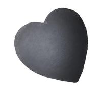 LABRIMP Heart Shape Stone Serving Tray 25x25cm Vintage Cheese and Meat Presentation Board for Party and Dining