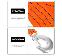 LABRIMP Heavy Duty 3 Ton 3 Meter Tow Strap with Hook for Vehicle and Car, Portable High Load-bearing Towing Supply Made of Sturdy Pp and Aluminium Alloy, for Truck and Trailer