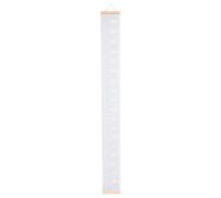 LABRIMP Height Growth Chart Ruler Easy Installation for Baby and Children, Wooden and Cloth Hanging Height Measurement Ruler for Kid's Bedroom Or Kindergartens Growth Record Grey