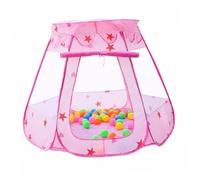 LABRIMP Hexagon Play Tent House Pink Water-resistant Indoor Game House for Years Old Easy Installation Imaginative Creativity Development Suitable for Kindergarten Entertainment