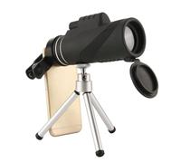 LABRIMP High-definition Monocular with Tripod and Phone Holder Single-tube Telescope Portable 40x60 Black Plastic and Glass Design for Bird Watching and Football Games
