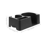 LABRIMP Hotpot Base Car Drink Holder with Phone Mount Car Drink and Phone Holder and Insulated Bottle Rack Plastic Black