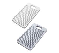 LABRIMP Household Washboard 11.22 Inch Thickened Washing Scrubbing Board with Anti-Slip Surface for Hand Laundry of Clothes and Baby Garments Set of 2