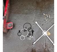 LABRIMP Hydraulic Jack Repair Kit to 5 Tons with Pump Core and Dust Return Valve, Easy to Use and Stable Steel and Plastic Accessories Set for Automotive Repair and Construction