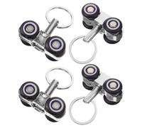LABRIMP Infusion Track Pulley Set Metal Material 4pcs for Healthcare Setting with Easy Maintenance and Effortless Sliding Motion, Infusion Supplies Accessory for Poles