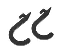 LABRIMP J Bracket Hook for Power Rack, 2pcs Steel J-shaped Squat Rack Attachments, Home Gym Storage for Workout Gear and Barbell Holder