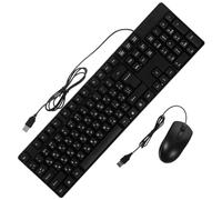 LABRIMP Keyboard Mouse Combo Modern Elegant Full Design Abs Material 104 Keys Stable Characteristics Replacement for Old One Computer Supply for Office Use