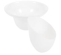 LABRIMP Lampshades Replacement White 2pcs Horseshoe and Umbrella Shaped Decorative Lamp Covers for Light Socket Suitable for Table and Pendant Lamps