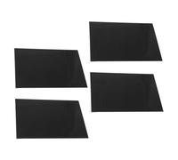 LABRIMP Laser Engraving Aluminum Plates 4Pcs Black A4 Anodized Metal Sheets 0.2Mm Thick for Sign Making and Nameplates