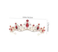 LABRIMP Lightweight Bridal Tiara Rhinestone Wedding Headband Hair Ornament Baroque Style Suitable for Birthday Parties and Weddings