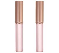 LABRIMP Lip Skin-friendly Aluminium Silicone, Tips and with Handles 2pcs Portable Brush Set Makeup Tools Gloss Applicators for Women for Travel and Outdoor Use