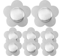 LABRIMP Magnetic Tablecloth Weights Clips in Stainless Steel, Easy to Install and Remove, Windproof Tablecloth Fixators for Outdoor Dining and Picnics, Silver, Pack of 8