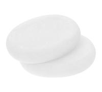 LABRIMP Marble Hot Stone Set 2Pcs White Smooth Surface for Spa and Home Body Massage with Essential Oil for Men and Women